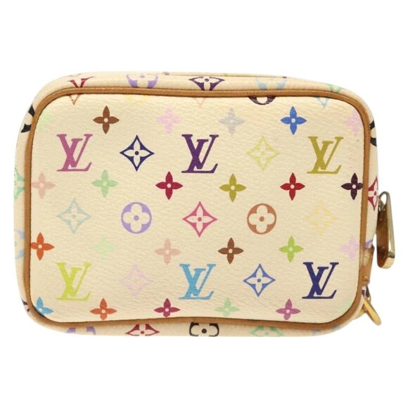 LOUIS VUITTON Monogram Multicolor Trousse Wapity Pouch White M58033 Auth MX041V - Picture 3 of 16